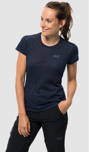 Jack Wolfskin - Спортивная женская футболка Somers Track T W