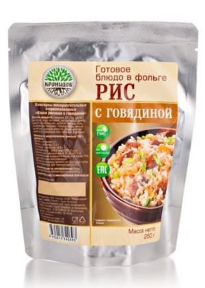 Кронидов - Готовое стерилизованное блюдо Рис с говядиной