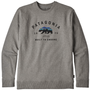 Patagonia - Стильный мужской пуловер Arched Fitz Roy Bear Uprisal Crew Sweatshirt
