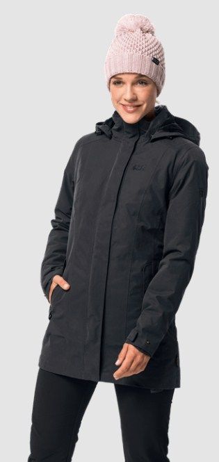 Элегантное женское пальто Jack Wolfskin Madison Avenue Coat