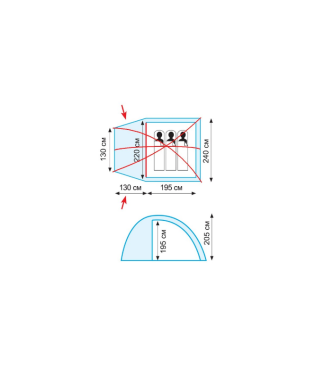 Двухслойная палатка Tramp Bell 3 (V2)