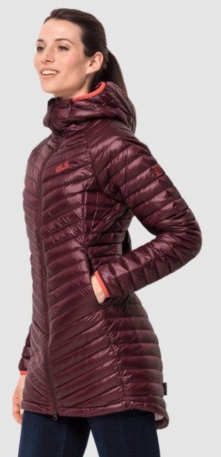 Удлиненная пуховая куртка Jack Wolfskin Atmosphere Coat W