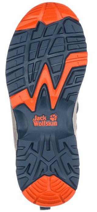 Яркие детские ботинки Jack Wolfskin Thunderbolt Texapore Mid K