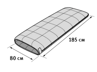 Спальник с левой молнией Alexika Camping (комфорт +10)