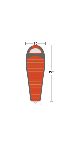 Теплый спальник-кокон правый Tramp Oimyakon T-Loft Regular (комфорт -10)