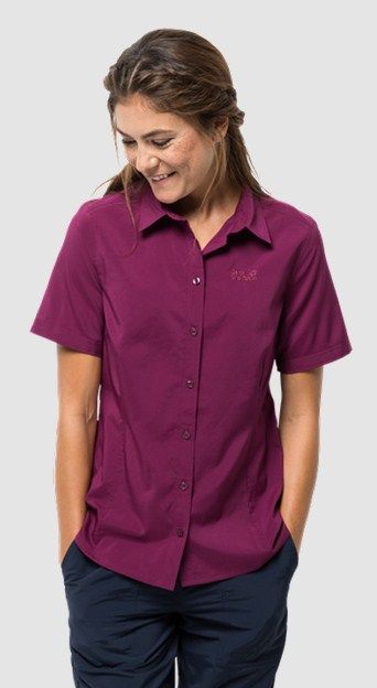 Jack Wolfskin — Рубашка с коротким рукавом Sonora Shirt W