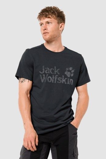 Мужская футболка из хлопка Jack Wolfskin Brand Logo T M