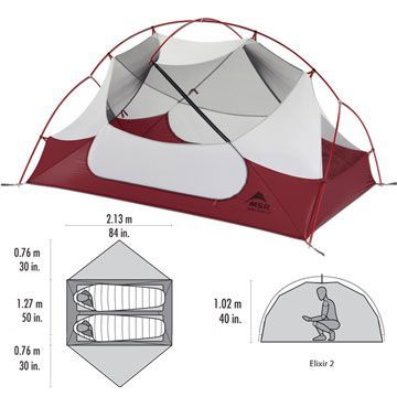MSR - Двухместная комфортная палатка Hubba Hubba NX