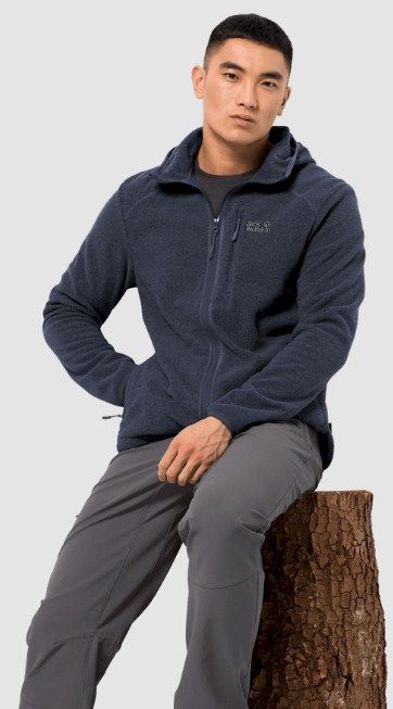 Мягкая куртка из флиса Jack Wolfskin Skywind Hooded Jacket M