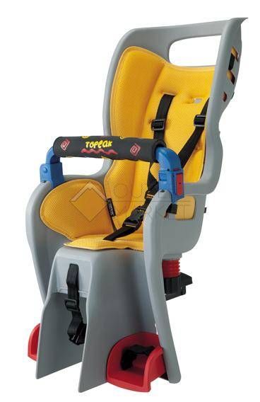 Topeak - Яркое детское кресло с багажником под дисковые тормоза для 26" колёс BabySeat II  meet EN и CPSC S