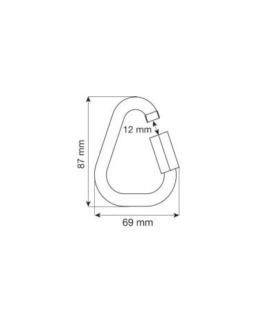 Прочный карабин Camp Delta 10 mm Stainless Steel Quick Link