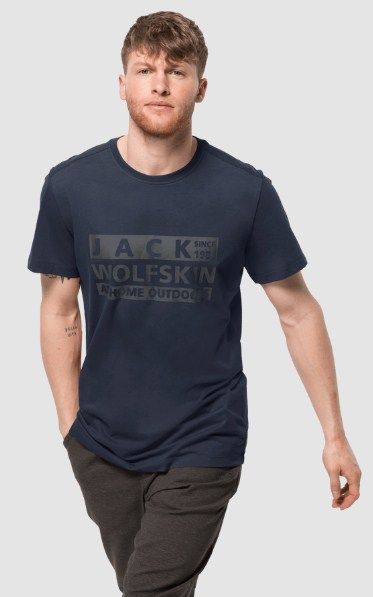 Легкая мужская футболка Jack Wolfskin Brand T M