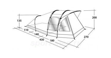 Outwell - Палатка просторная трехместная Woodville 3