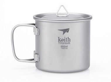 Кружка титановая Keith Ti3240 Ultralight Mug Titan 0.35