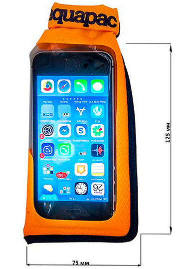 Aquapac - Надежный чехол Mini Stormproof Phone Case Orange