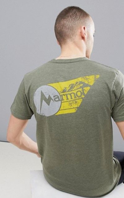 Marmot - Мужская футболка с логотипом на груди Marwing