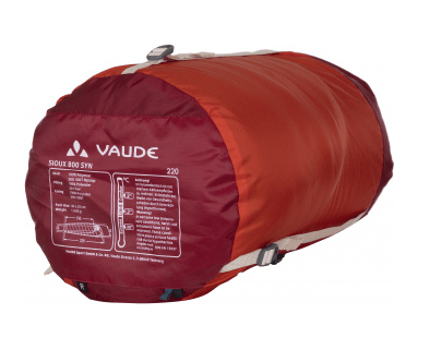 Удобный спальный мешок Vaude Sioux 800 XL SYN -3 правосторонний