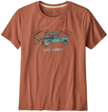 Patagonia - Женская футболка Live Simply Lounger Organic Crew T-Shirt