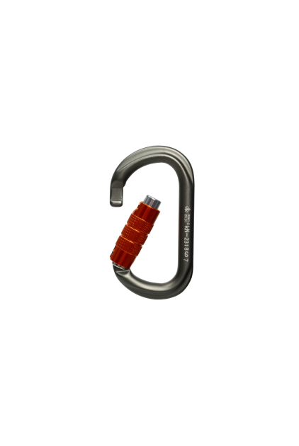 Карабин овал автомат Keylock Вертикаль Gray