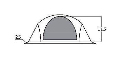 Палатка каркасно-дуговая для туризма Bercut Универсал-4 PRO Easton 4