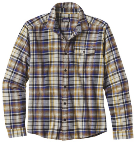 Patagonia - Классическая мужская рубашка L/S LW Fjord Flannel