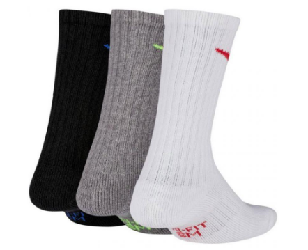 Носки спортивные Nike Performance Cushioned Crew Training Socks (3 Pair) Kids' 