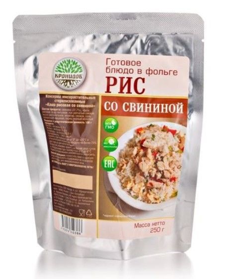Кронидов - Качественное готовое блюдо Рис со свининой
