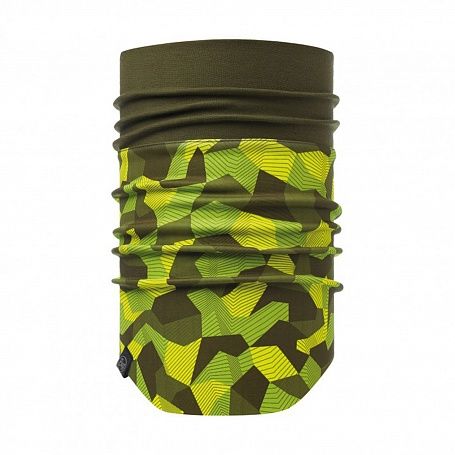 Buff - Шарф-снуд Windproof Neckwarmer Block Camo Green