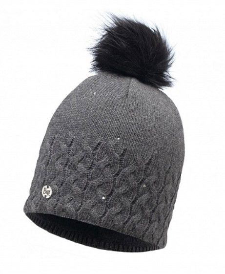 Buff - Модная шапка Knitted & Polar Fleece Hat Elie Grey