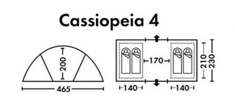 Классическая палатка FHM Cassiopeia 4