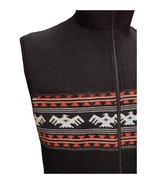 Шерстяная безрукавка с подогревом и капюшоном мужская Redlaika Arctic Merino Wool RL-TM-08 (без греющего комплекта ЕСС ГК)