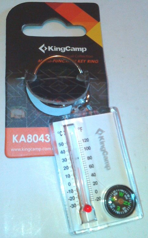 Брелок для ключей функциональный King Camp 8043 Thermometer Compass