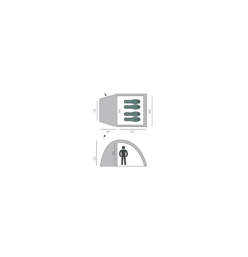 Палатка туристическая BTrace Dome 4