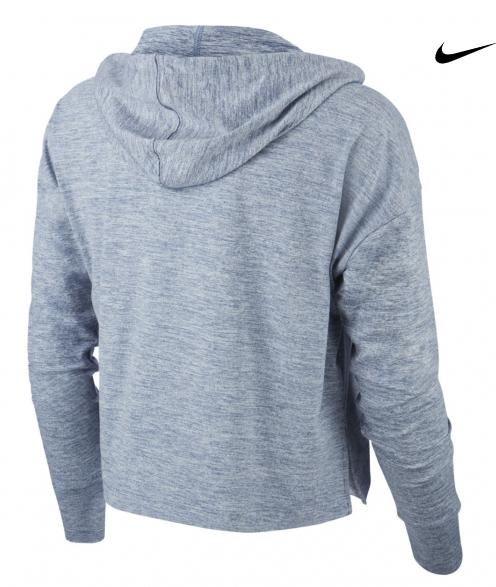 Толстовка для йоги Nike W NK Yoga Jersey Crop Hoodie