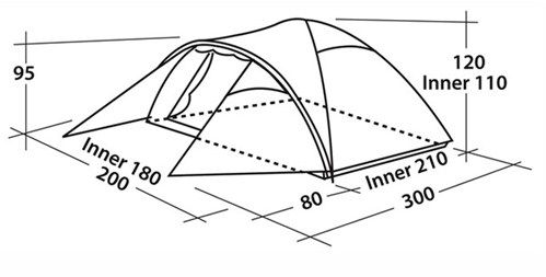 Easy camp - Палатка-полусфера походная Quasar 300