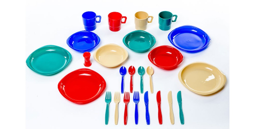 Tramp - Удобный набор посуды из пластика на 4 персоны