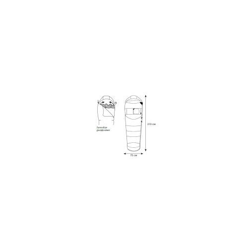 Снаряжение - Пуховый спальный мешок правый Гоби экстрим 1300 (комфорт -10)