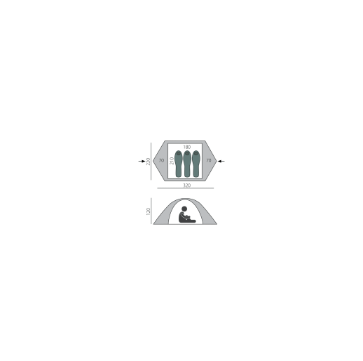 Палатка походная BTrace Ion 3