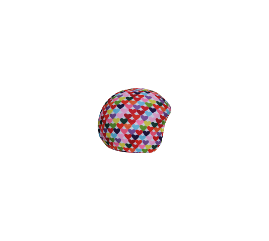 Нашлемник с милым принтом Coolcasc 104 Colour Hearts