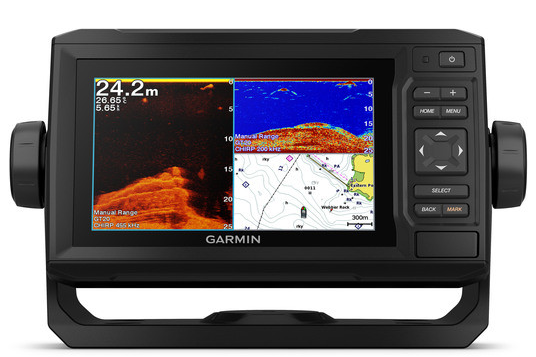 Garmin - Традиционный эхолот-картплоттер EchoMap Plus 62cv GT20 с датчиком