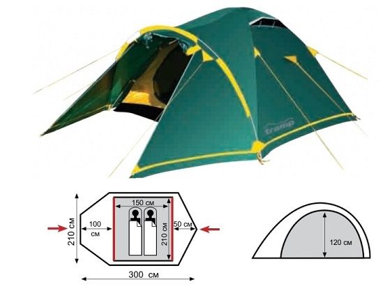 Tramp - Палатка универсальная Stalker 2