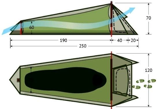 Комфортная палатка Tengu Mark 1.02B
