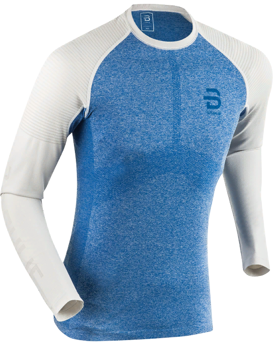 Bjorn Daehlie - Футболка беговая Long Sleeve Light Seamless Blue