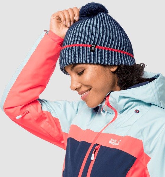 Яркая шапка Jack Wolfskin Great Snow Cap Women