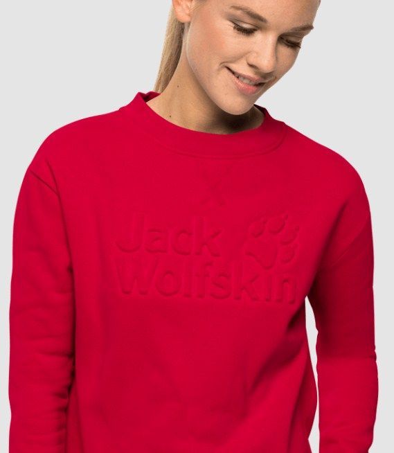 Ультрамодный свитшот для женщин Jack Wolfskin Winter Logo Sweartshirt W