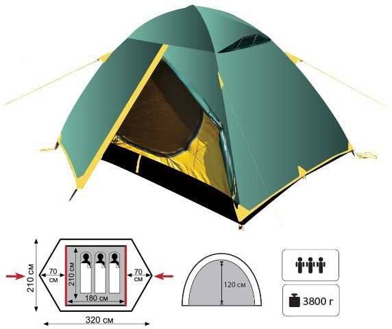 Tramp - Палатка универсальная Scout 3