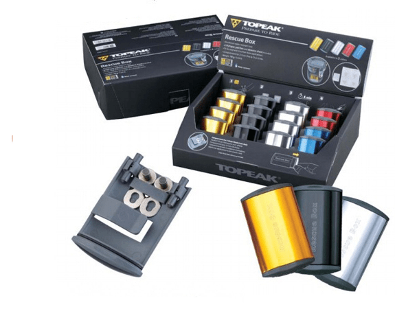 Topeak - Отличный набор для ремонта проколов камеры Rescue Box Counter Display Box