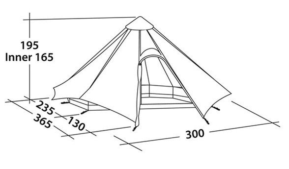Robens - Туристическая палатка на четверых Green Cone