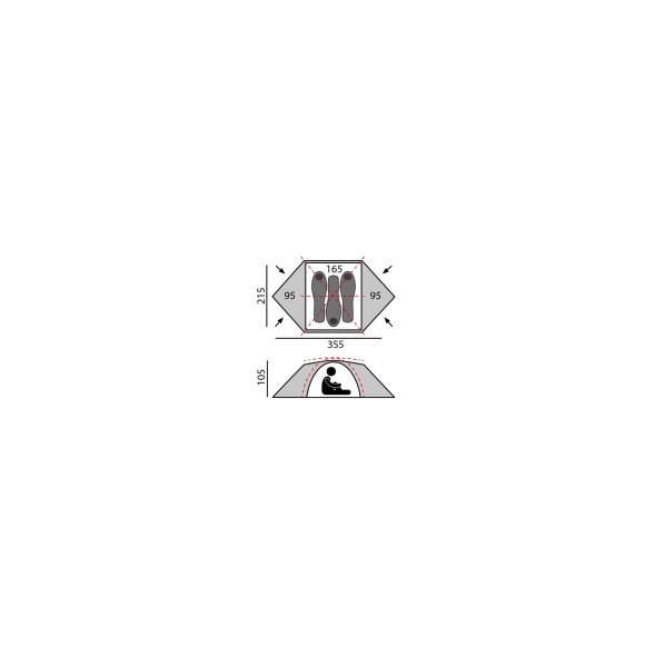 Палатка походная BTrace Atlant 3