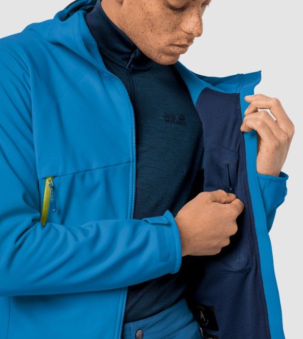 Водостойкая куртка для мужчин Jack Wolfskin Mountain Tech Softshell M